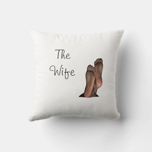 Funny Before and After Wedding Kissen (Rückseite)