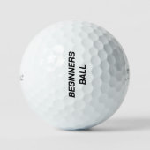 Funny "Beginners Ball" Golfball (Vorderseite)