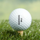 Funny "Beginners Ball" Golfball (Insitu T-Shirt)