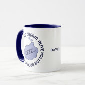 Funny "Behalt The Dream Alive" individuelle Name T Tasse (Vorderseite Links)