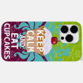 Funny BEHALTEN CALM & Eat Cupcakes pflaumenfrei Case-Mate iPhone Hülle (Rückseite (Horizontal))