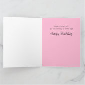 Funny Behalten Ruhe und essen Cake Riesengebirge G Karte (Innenseite)