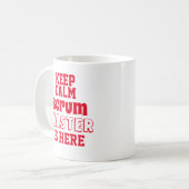 Funny behalten ruhiger Scrum Master ist hier Kaffeetasse (Vorderseite Links)