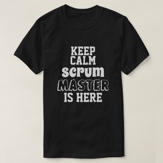 Funny behalten ruhiger Scrum Master ist hier T-Shirt (Design vorne)