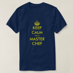 Funny behalten ruhiges Kochen im Shirt für Master