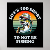 Funny Behalten über Fishing Fun Cill Foreut Fisher Poster (Vorne)