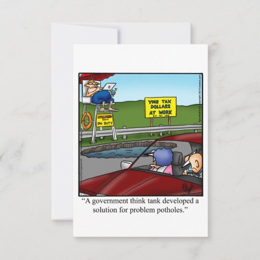 Funny Behaltend in Touch Grußkarte (Vorderseite)