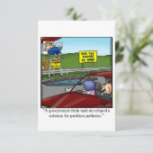 Funny Behaltend in Touch Grußkarte (Stehend Vorderseite)