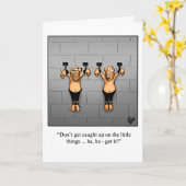 Funny Behaltend in Touch Grußkarte Karte (Gelbe Blume)