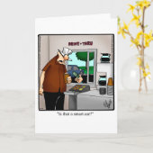 Funny Behaltend in Touch Grußkarte Karte (Gelbe Blume)