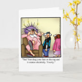 Funny Behaltend in Touch Grußkarte Karte (Gelbe Blume)