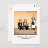 Funny Behaltend in Touch Postkarte (Vorne/Hinten)