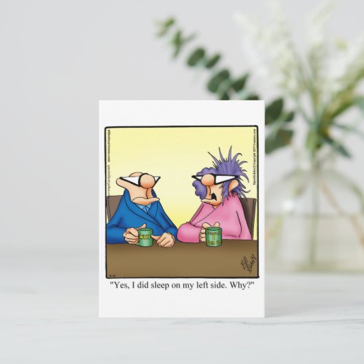 Funny Behaltend in Touch Postkarte (Stehend Vorderseite)