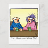 Funny Behaltend in Touch Postkarte (Vorderseite)