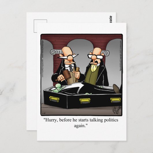 Funny Behaltend in Touch Postkarte (Vorne/Hinten)