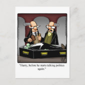 Funny Behaltend in Touch Postkarte (Vorderseite)