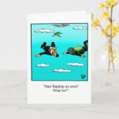 Funny Behaltend in Touch Spaß Grußkarte Karte (Gelbe Blume)