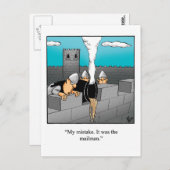 Funny Behaltend in Touch Spaß Postkarte (Vorne/Hinten)