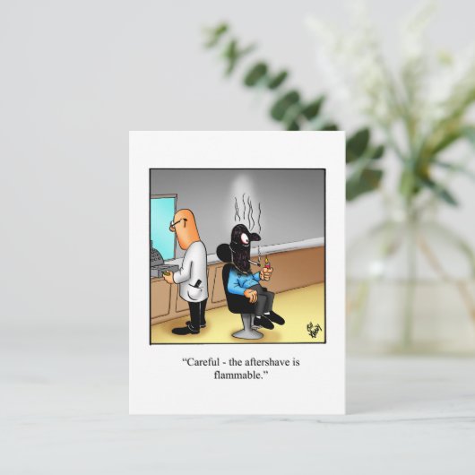 Funny Behaltend in Touch Spaß Postkarte (Stehend Vorderseite)