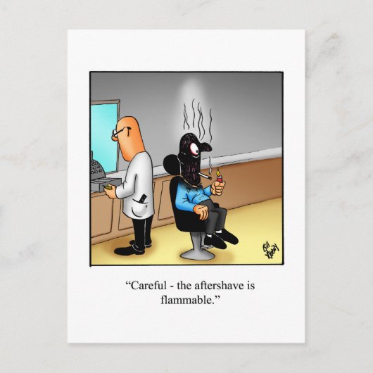 Funny Behaltend in Touch Spaß Postkarte (Vorderseite)