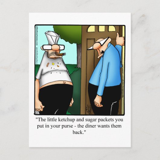 Funny Behaltend in Touch Spaß Postkarte (Vorderseite)