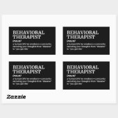 Funny Behavioral Therapeutic Definition Rechteckiger Aufkleber (Blatt)