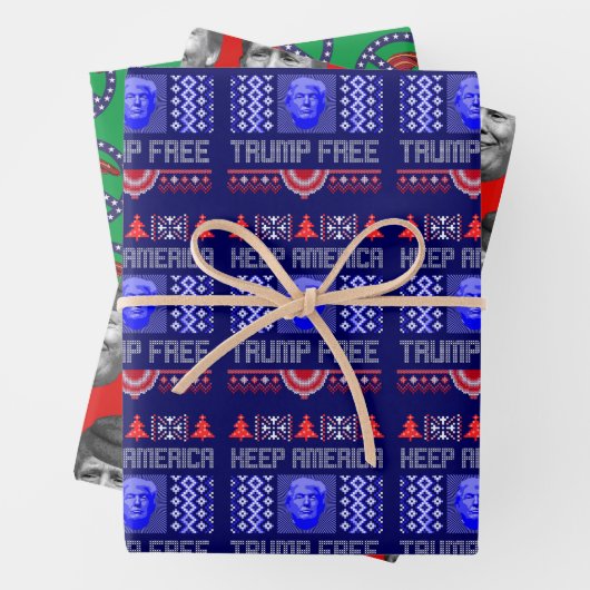Funny Behielt Amerika Trump freier Urlaub Geschenkpapier Set (Beispiel)