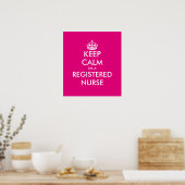 Funny Behielt Beruhigung ich bin ein registriertes Poster (Küche)