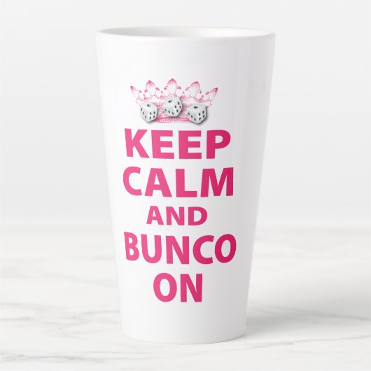 Funny Behielt Calm Bunco Player Friend Milchtasse (Vorderseite)