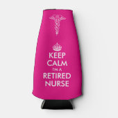 Funny Behielt Ruhe ich bin eine Krankenschwester i Flaschenkühler (Vorderseite)