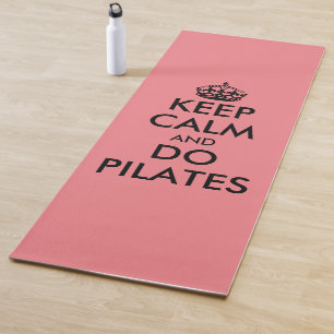 Funny behielt Ruhe und pilzt Korallenpink Yoga Mat Yogamatte