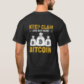 Funny behielt und kaufen mehr Bitcoin T-Shirt (Rückseite)