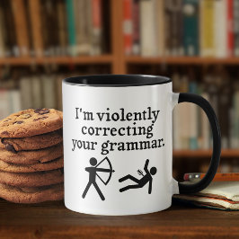 Funny behutsam Ihren Grammatikvorrat korrigieren Kaffeetasse