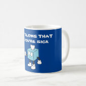 FUNNY BEKOMMEN GUT BALD GEWEBE BOX KAFFEE TASSE (VorderseiteRechts)