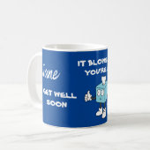 FUNNY BEKOMMEN GUT BALD GEWEBE BOX KAFFEE TASSE (Vorderseite Links)
