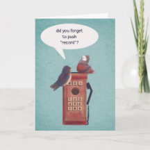 Funny Belated Birthday Card Funny Niedlich Birds