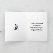 Funny Belated Birthday Card Karte (Innenseite)