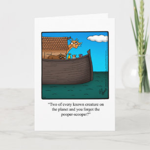 Funny Belated Birthday Card Karte