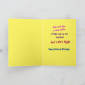 Funny Belated Birthday Card Knock Knock Jock Karte (Innenseite)