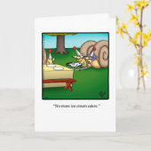 Funny Belated Birthday Grußkarte Karte (Gelbe Blume)