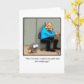 Funny Belated Birthday wünscht Grußkarte Karte (Gelbe Blume)