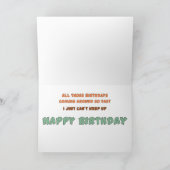 Funny Belated Geburtstag Karte (Innenseite)