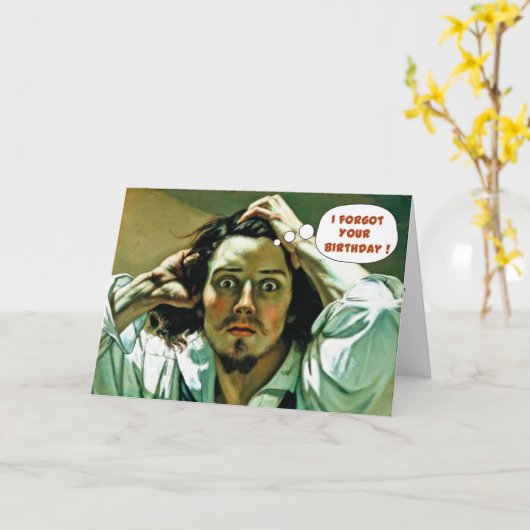 Funny Belated Geburtstag Karte (Gelbe Blume)