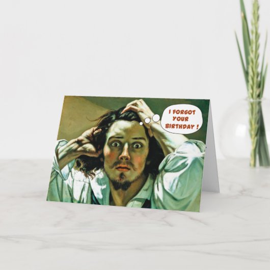 Funny Belated Geburtstag Karte (Vorderseite)