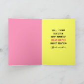 Funny Belated Geburtstag Karte (Innenseite)