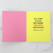 Funny Belated Geburtstag Karte (Innenseite)