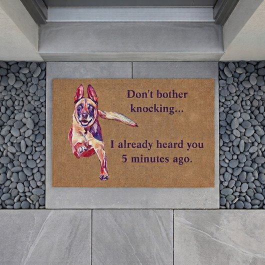 Funny Belgisch Malinois Doormat Fußmatte