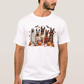 Funny Belgisch Malinois Halloween Hund Lover T-Shirt