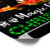Funny Believe In The Magic Of Christmas  Poster (Ecke)