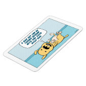 Funny Belly Rub Dog Magnet (Linke Seite)